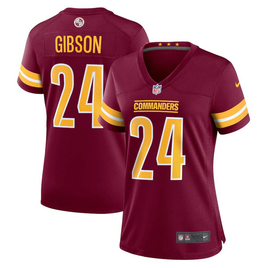 Women Washington Commanders #24 Antonio Gibson Nike Burgundy Game NFL Jersey->youth nfl jersey->Youth Jersey